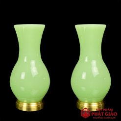 Lọ Hoa Đá Ngọc Xanh Cao Cấp, Cao 20cm, 25cm 5 lo hoa da ngoc xanh cao cap 20cm 25cm vat pham phat giao la boi 5