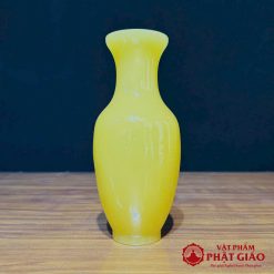 Lọ Hoa Bằng Đá Ngọc Hoàng Long Màu Vàng, Nhiều Kích Cỡ 7 lo hoa bang da ngoc hoang long mau vang nhieu co vat pham phat giao la boi 2