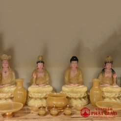 Lọ Hoa Bằng Đá Ngọc Hoàng Long Màu Vàng, Nhiều Kích Cỡ 1 lo hoa bang da ngoc hoang long mau vang nhieu co vat pham phat giao la boi 8