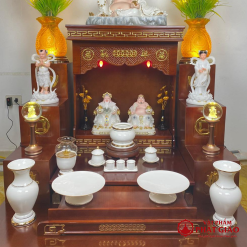 Đèn Dầu Bằng Sứ Trắng Viền Vàng, Cao 15cm, 18cm 2 den dau bang su trang vien vang cao 15cm 18cm vat pham phat giao la boi 6