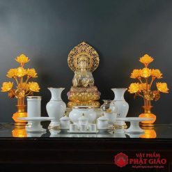 ong huong su trang vien vang cao 20cm 25cm vat pham phat giao la boi 3