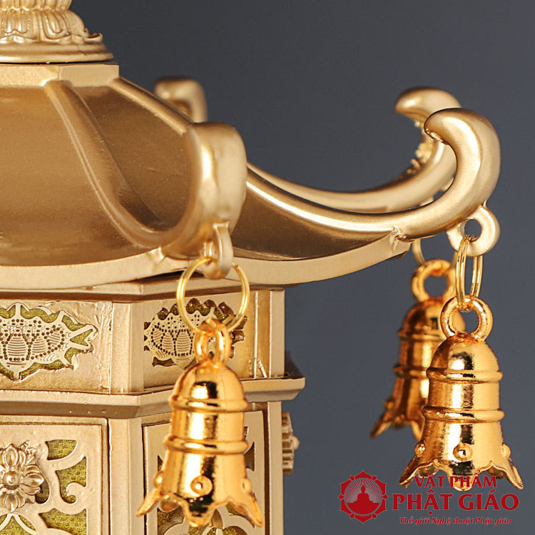Đèn Thờ Nắp Ô Bát Nhã Tâm Kinh Thân Đồng, Cao 81cm 9 3 4