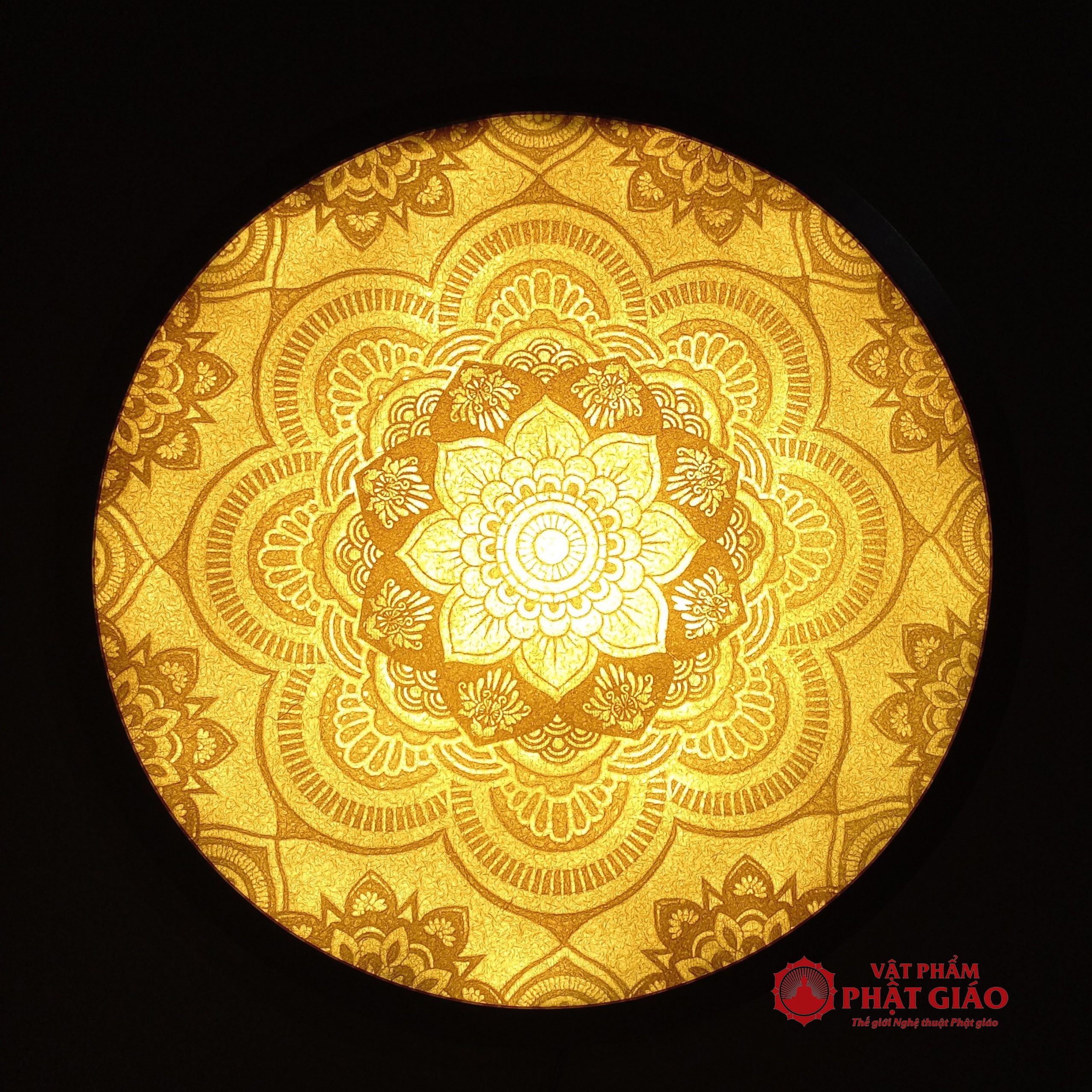 Tranh Trúc Chỉ Giấy Tre Họa Tiết Mandala, Mẫu AMan01 4 AMan01 scaled