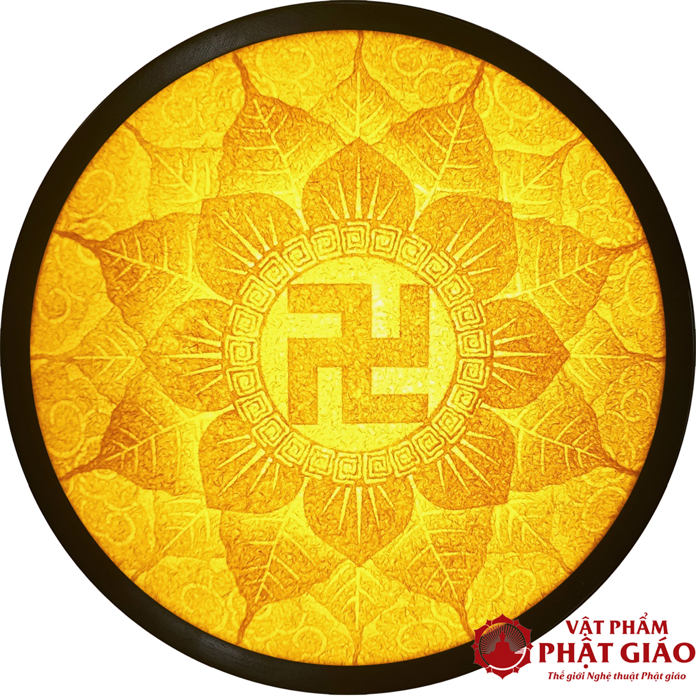 Tranh Mandala Trúc Chỉ Giấy Tre, Mẫu AMan07 4 AMan07 2