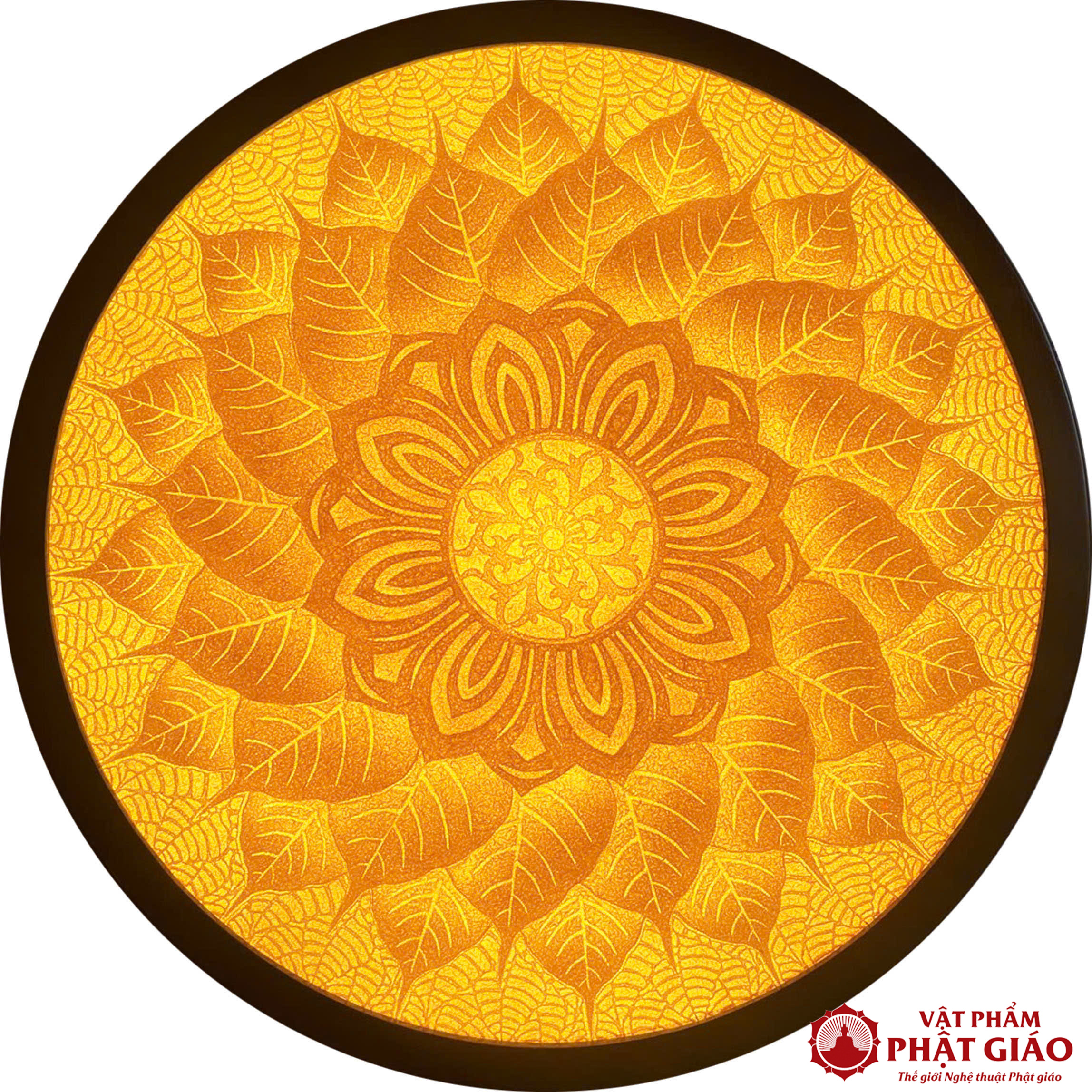 Tranh Mandala Trúc Chỉ Giấy Tre, Mẫu AMan15, Đường Kính 81cm 3 AMan15 1