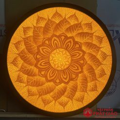 Tranh Mandala Trúc Chỉ Giấy Tre, Mẫu AMan15, Đường Kính 81cm 2 AMan15 D81