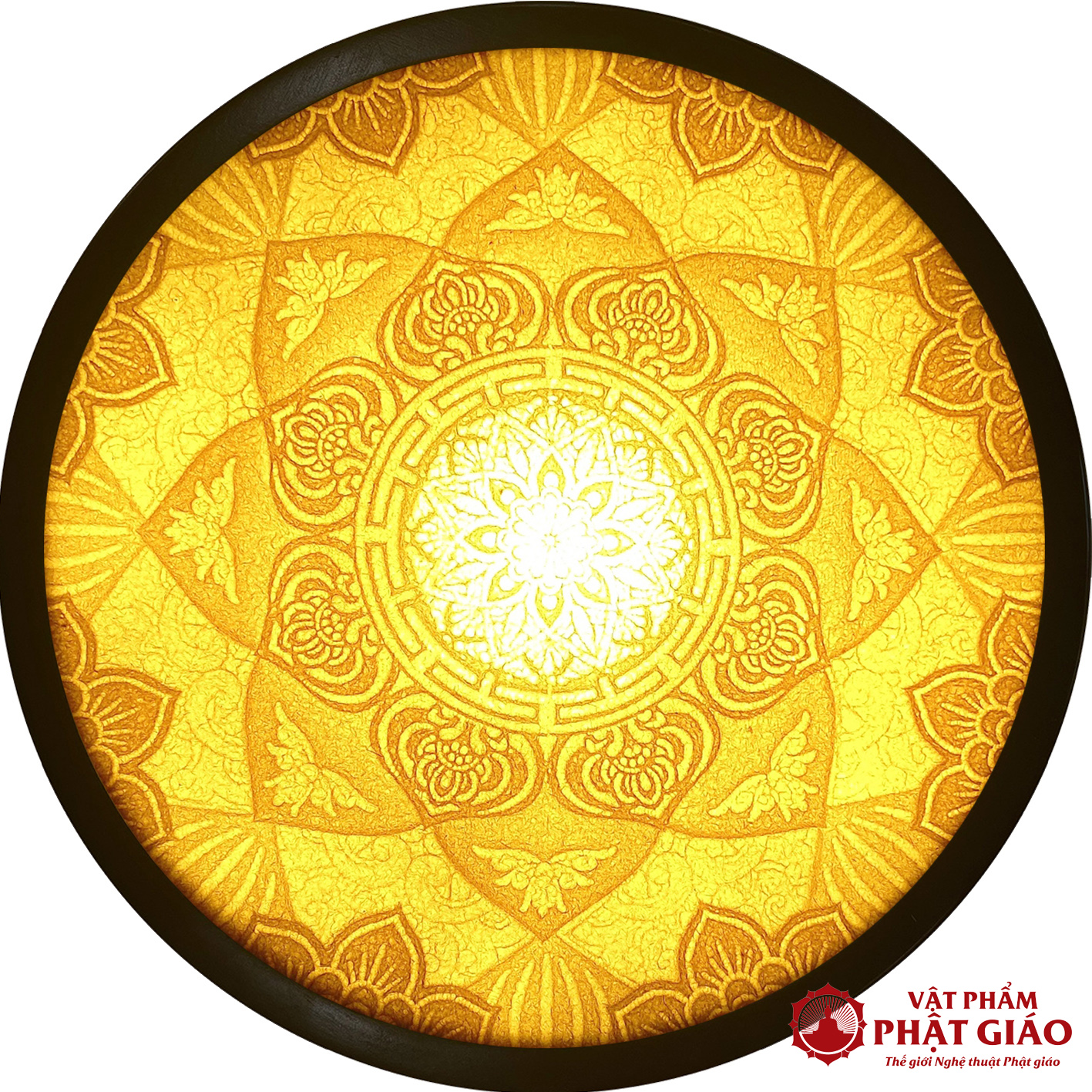 Tranh Trúc Chỉ Giấy Tre Mandala Sen, Mẫu AMansen01 3 AMansen01 2