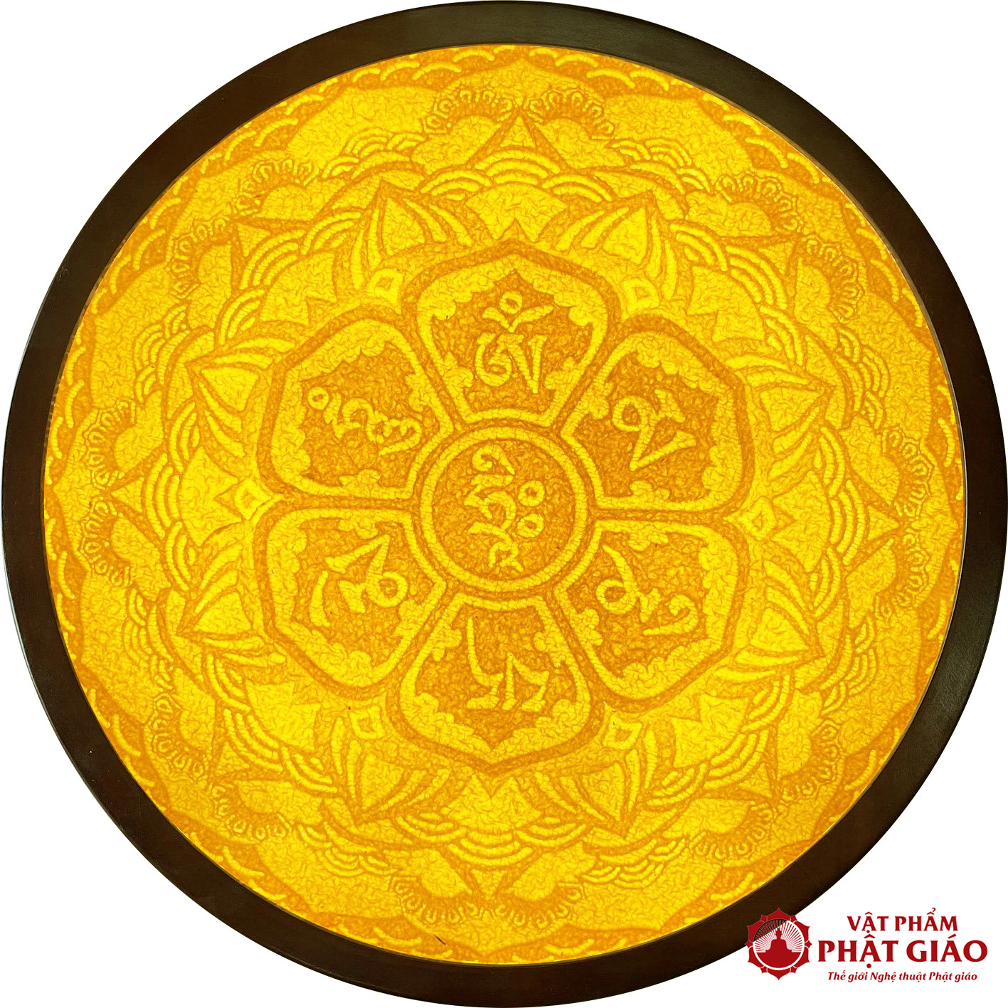 Tranh Trúc Chỉ Giấy Tre Họa Tiết Mandala, Mẫu LTDM 4 LTDM 1