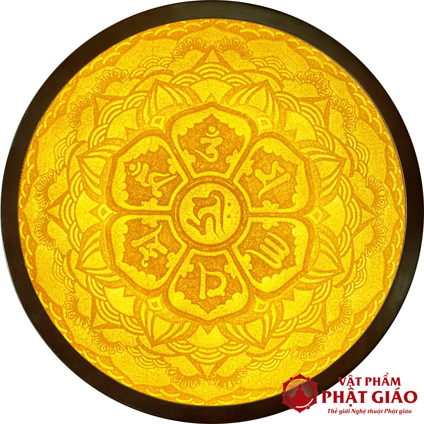 Tranh Mandala Trúc Chỉ Giấy Tre, Mẫu LTDM01 4 LTDM01 1