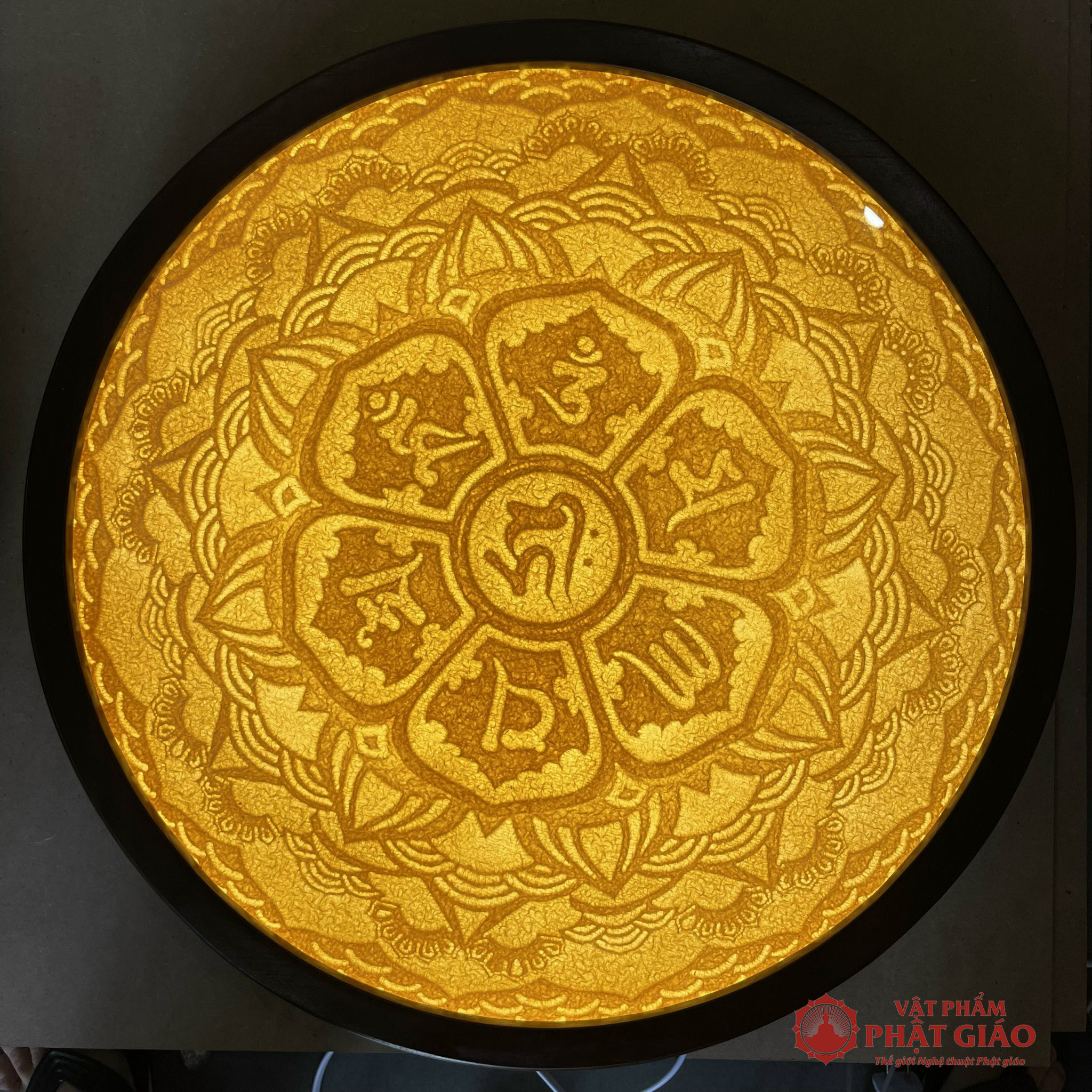 Tranh Mandala Trúc Chỉ Giấy Tre, Mẫu LTDM01 5 UMN1