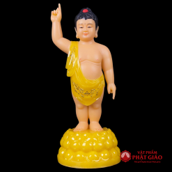 tuong phat dan sanh bang bot da thach anh ve hoa cao 40cm 48cm 65cm vat pham phat giao la boi 2