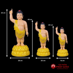 tuong phat dan sanh bang bot da thach anh ve hoa cao 40cm 48cm 65cm vat pham phat giao la boi 7