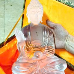 Tượng Phật A Di Đà Bằng Lưu Ly Cao Cấp, Cao 30cm 7 32f55e0349f1fcafa5e0