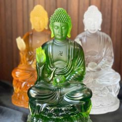 Tượng Phật A Di Đà Bằng Lưu Ly Cao Cấp, Cao 30cm 6 ff91849098632d3d7472