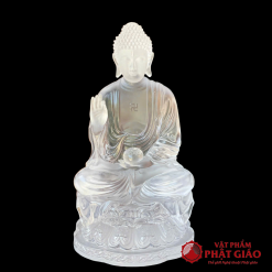 Tượng Phật A Di Đà Bằng Lưu Ly Cao Cấp, Cao 30cm 9 tuong phat a di da bang luu ly cao cap cao 30cm 1 1