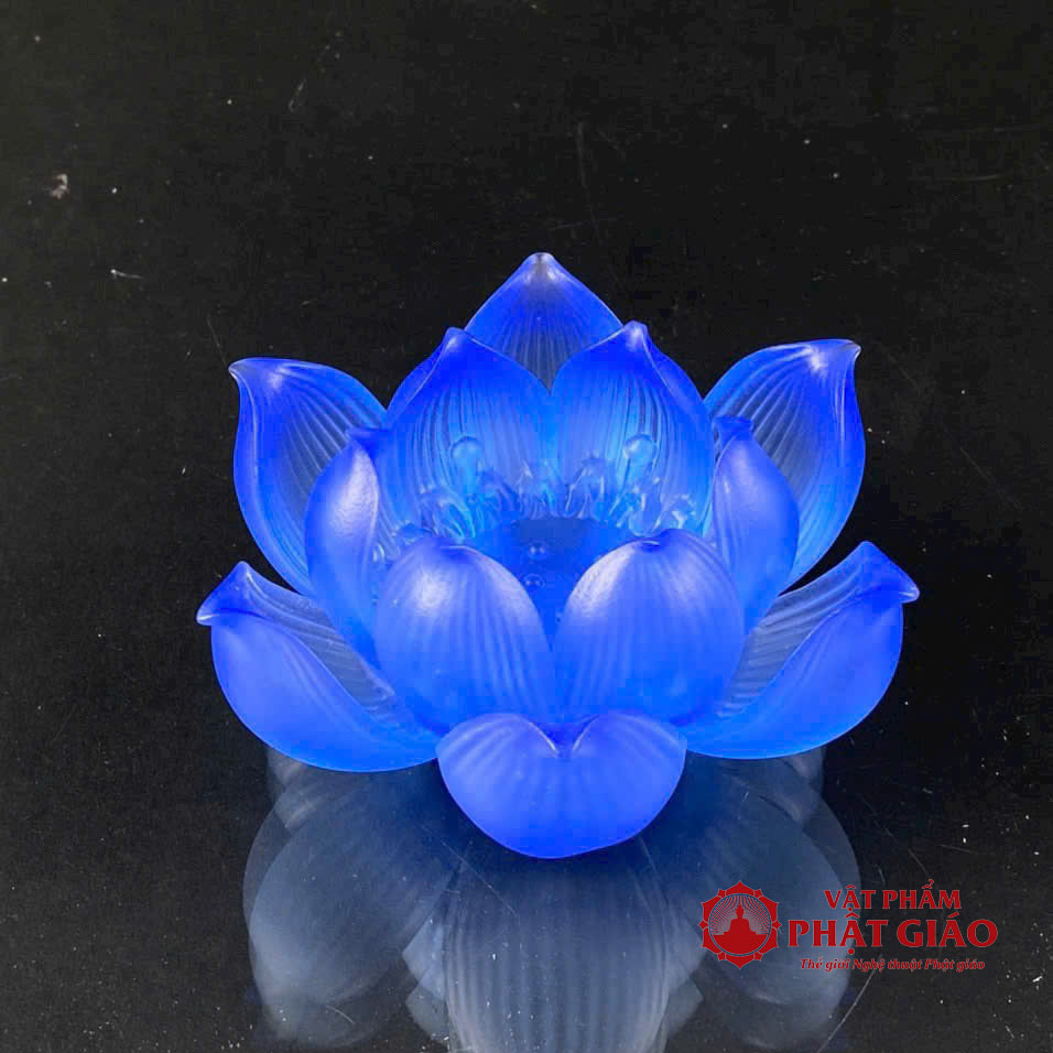 Bộ Đế Nến Lưu Ly Hoa Sen Nở Phúc Liên 7 Màu 17 bo de nen luu ly hoa sen no phuc lien 7 mau 4