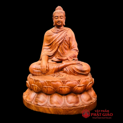 tuong phat thich ca ngoi thien go huong nguyen khoi cao 40cm vat pham phat giao la boi 2