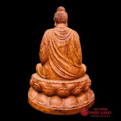 tuong phat thich ca ngoi thien go huong nguyen khoi cao 40cm vat pham phat giao la boi 3