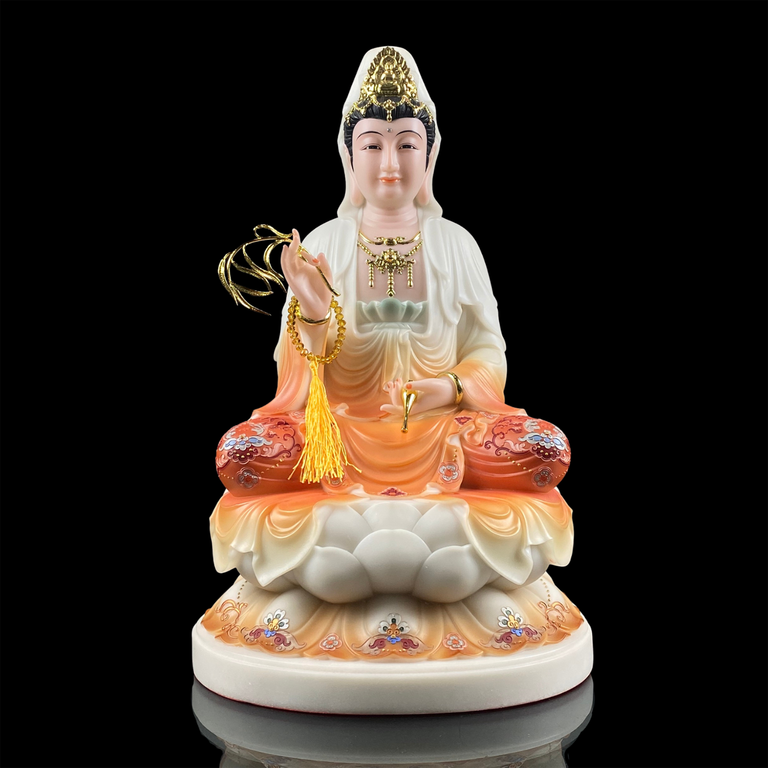 tuong-bo-tat-quan-am-ngoi-de-sen-bang-bot-da-son-mau-cam-cao-cap-cao-30cm-40cm-48cm-vat-pham-phat-giao-la-boi-1 tuong bo tat quan am ngoi de sen bang bot da son mau cam cao cap cao 30cm 40cm 48cm vat pham phat giao la boi 1