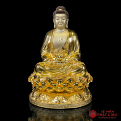 Tượng Phật A Di Đà Bằng Đồng Dát Vàng Ấn Bảo Cao 30cm, 40cm, 48cm 5 tuong phat a di da bang dong dat vang an bao cao 30cm 40cm 48cm vat pham phat giao la boi 2