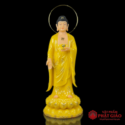 tuong phat a di da dung bang bot da thach anh vien vang co hao quang cao 48cm 65cm 90cm vat pham phat giao la boi 2