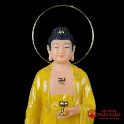 tuong phat a di da dung bang bot da thach anh vien vang co hao quang cao 48cm 65cm 90cm vat pham phat giao la boi 3