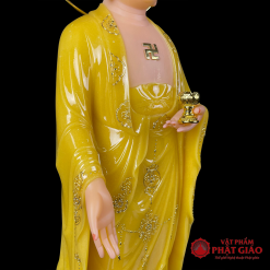 tuong phat a di da dung bang bot da thach anh vien vang co hao quang cao 48cm 65cm 90cm vat pham phat giao la boi 4