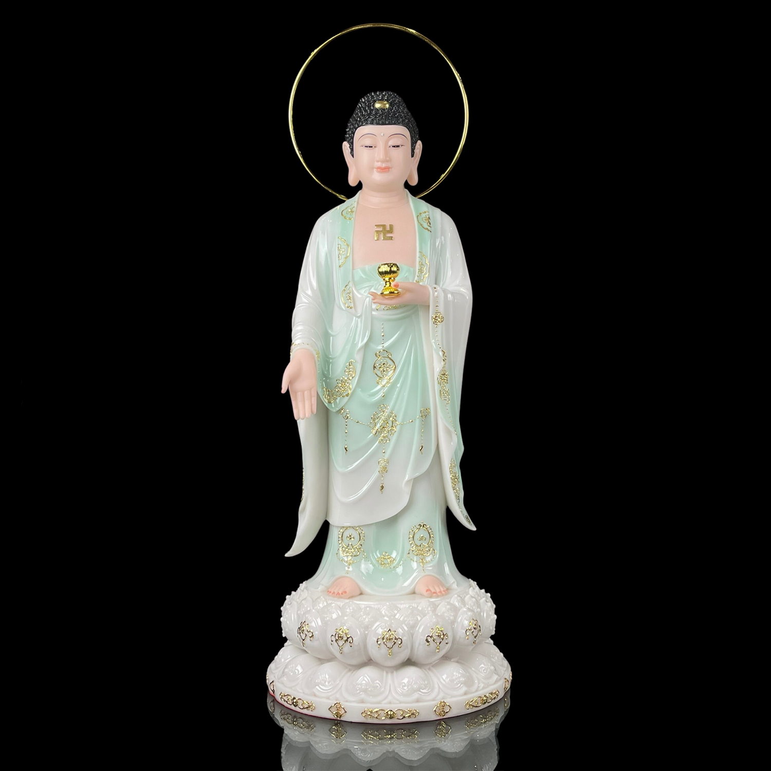 tuong-phat-a-di-da-dung-bang-bot-da-y-trang-xanh-vien-vang-cao-48cm-65cm-90cm-vat-pham-phat-giao-la-boi-1 tuong phat a di da dung bang bot da y trang xanh vien vang cao 48cm 65cm 90cm vat pham phat giao la boi 1