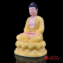 Tượng Phật A Di Đà Ngồi Đài Sen Bằng Bột Đá Thạch Anh Viền Vàng Cao Cấp, Cao 40cm, 48cm, 65cm 4 tuong phat a di da ngoi dai sen bang bot da thach anh vien vang cao cap cao 40cm 48cm 65cm vat pham phat giao la boi 3