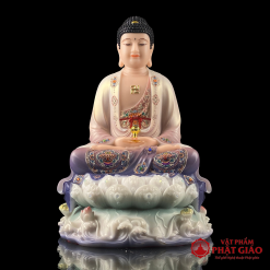 Tượng Phật A Di Đà Ngồi Đế Non Nước Bằng Bột Đá Sơn Màu Cao Cấp, Cao 30cm, 40cm, 48cm, 65cm 3 tuong phat a di da ngoi de non nuoc bang bot da son mau cao cap cao 30cm 40cm 48cm 65cm vat pham phat giao la boi 2