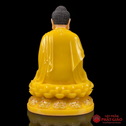 Tượng Phật A Di Đà Ngồi Hoa Sen, Bột Đá Thạch Anh Viền Vàng, Cao 30cm, 40cm, 48cm, 65cm 4 tuong phat a di da ngoi hoa sen bot da thach anh vien vang cao 30cm 40cm 48cm 65cm vat pham phat giao la boi 4