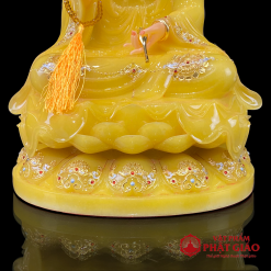 Tượng Phật Bà Quan Âm Tọa Đài Sen To Bằng Bột Đá Thạch Anh Viền Vàng Cao Cấp, Cao 30cm, 40cm, 48cm, 65cm 6 tuong phat ba quan am toa dai sen to bang bot da thach anh vien vang cao cap cao 30cm 40cm 48cm 65cm vat pham phat giao la boi 3