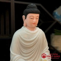 tuong phat thich ca ngoi dai sen de bat giac bot da trang dai loan cao 90cm vat pham phat giao la boi 6