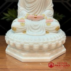 tuong phat thich ca ngoi dai sen de bat giac bot da trang dai loan cao 90cm vat pham phat giao la boi 8