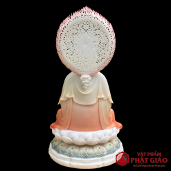 Tượng Quan Thế Âm Bồ Tát Bằng Bột Đá Ngồi Đế Bảo Liên Có Lá Đề, Cao 30cm, 40cm, 48cm, 65cm 2 tuong quan am bo tat bang bot da ngoi de bao lien co la de cao 30cm 40cm 48cm 65cm vat pham phat giao la boi 4