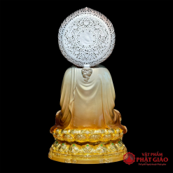 Tượng Quan Thế Âm Bồ Tát Ngồi Bằng Đồng Men Cổ Dát Vàng Cao Cấp, Cao 30cm, 40cm, 48cm 2 tuong quan am bo tat ngoi bang dong men co dat vang cao cap cao 30cm 40cm 48cm vat pham phat giao la boi 6