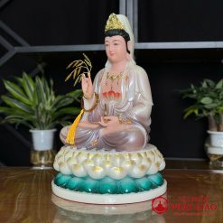 Tượng Phật Bà Quan Âm Ngồi Đài Sen 3 Tầng, Bằng Bột Đá Sơn Màu Tím, Cao 30cm, 40cm, 50cm 4 tuong quan am bo tat ngoi dai sen 3 tang bang bot da son mau tim cao cap cao 30cm 40cm 50cm vat pham phat giao la boi 7