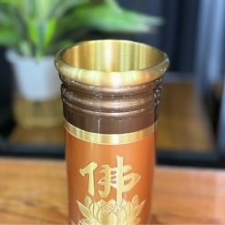 Ống Đựng Hương Bằng Đồng Hoa Sen Cao Cấp 2 2