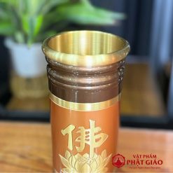 Ống Đựng Hương Bằng Đồng Hoa Sen Cao Cấp 3 2