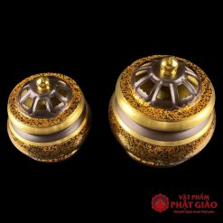 Lư Trầm Bằng Đồng Vân Đá Đen Cao Cấp 3 3 1