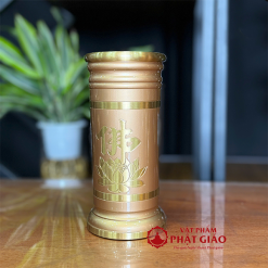 Ống Đựng Hương Bằng Đồng Hoa Sen Cao Cấp 4 3
