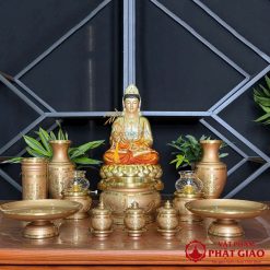 Ống Đựng Hương Bằng Đồng Hoa Sen Cao Cấp 5 4