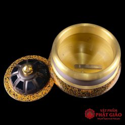 Lư Trầm Bằng Đồng Vân Đá Đen Cao Cấp 6 6