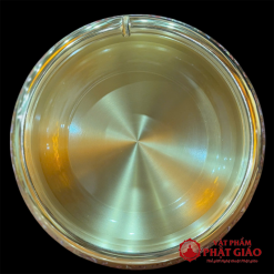 Đèn Dầu Bằng Đồng Họa Tiết Hoa Sen Màu, Cao 35cm 8 8 2