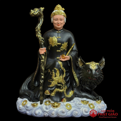 Tượng Bà Cố Hỷ Composite Sơn GấmY Đen, Cao 50cm 1 Tuong Ba Co Hy Composite Son GamY Den Cao 50cm vppg 1