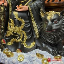 Tượng Bà Cố Hỷ Composite Sơn GấmY Đen, Cao 50cm 6 Tuong Ba Co Hy Composite Son GamY Den Cao 50cm vppg 6