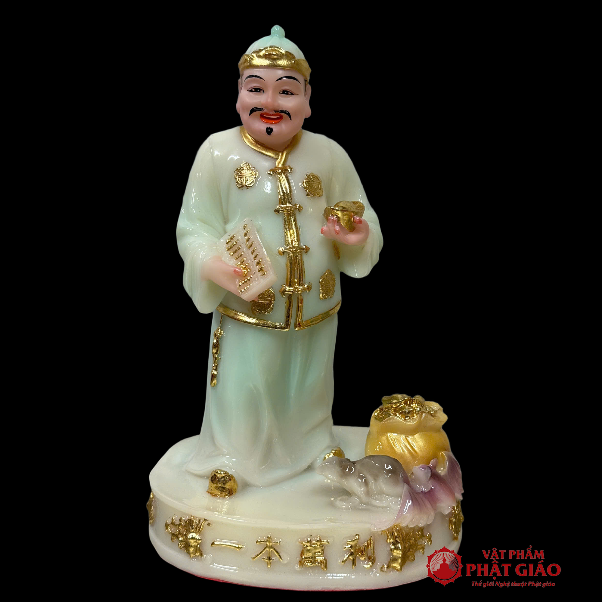 Tượng Quản Gia Quản Tài Bằng Bột Đá, Cao 20cm, 25cm, 30cm vppg 2 Tuong Quan Gia Quan Tai Bang Bot Da Cao 20cm 25cm 30cm vppg 2