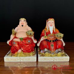 Bộ Tượng Tài Địa Bằng Bột Đá Sơn Đỏ, Cao 20cm, 25cm, 30cm 7 bo tai dia bang bot da son do cao 20cm 25cm 30cm vat pham phat giao la boi 2