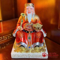 Bộ Tượng Tài Địa Bằng Bột Đá Sơn Đỏ, Cao 20cm, 25cm, 30cm 4 bo tai dia bang bot da son do cao 20cm 25cm 30cm vat pham phat giao la boi 5