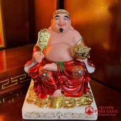 Bộ Tượng Tài Địa Bằng Bột Đá Sơn Đỏ, Cao 20cm, 25cm, 30cm 2 bo tai dia bang bot da son do cao 20cm 25cm 30cm vat pham phat giao la boi 7